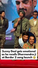 Sunny Deol gets emotional as he recalls Dharmendra ji during the Border 2 song launch