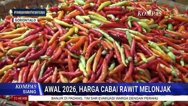 Awal Tahun 2026, Harga Cabai Rawit di Pasar Sentral Kota Gorontalo Melonjak