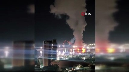 Venezuela'nın başkentinden peş peşe patlama görüntüleri