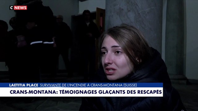 Incendie en Suisse - Le témoignage troublant de Laetitia, survivante du drame : Mon ami n'arrivait pas à sortir... Il s'est juste assis au sol, il a tenu sa croix dans sa main. Et le feu l'a esquivé...