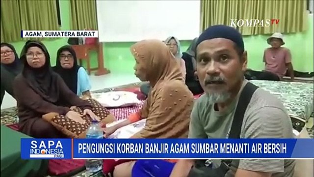 Korban Banjir Bandang Maninjau Agam Keluhkan Krisis Air Bersih di Lokasi Pengungsian
