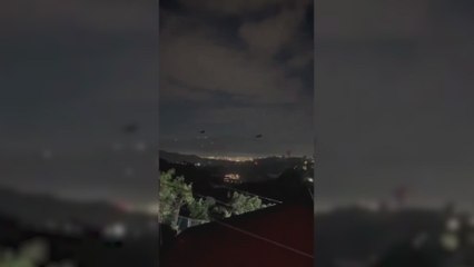 Shocking footage shows suspected U.S. airstrike over Caracas