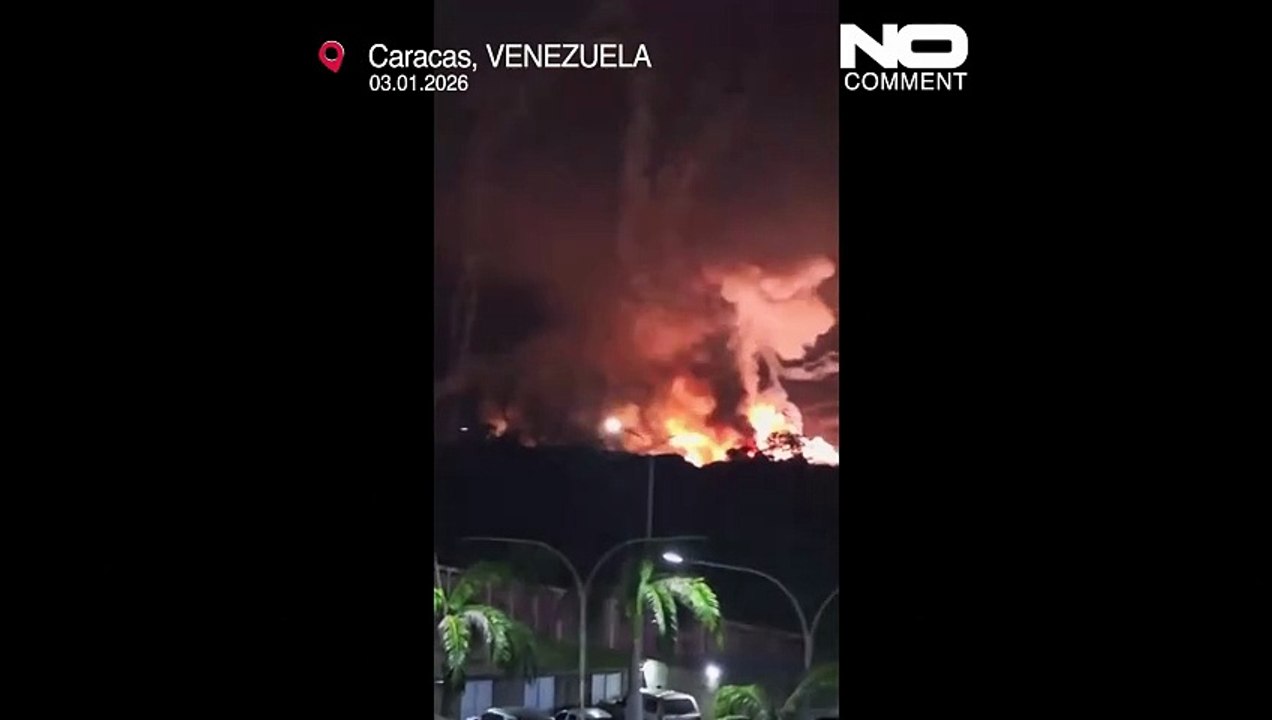 Videos zeigen Explosionen in Venezuelas Hauptstadt Caracas