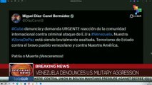 Pres. Diaz-Canel denounces attack of the U.S to Venezuela