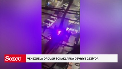 Venezuela ordusu sokaklarda devriye geziyor