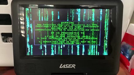 Opening to The Matrix Reloaded 2 Disc Special Edition Disc 1 2003 DVD Australia