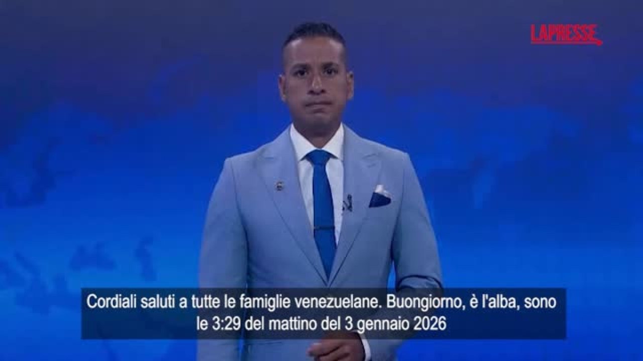 L'annuncio della tv di Stato venezuelana nel cuore della notte: «A tutte le famiglie, è in corso un attacco nel nostro paese»