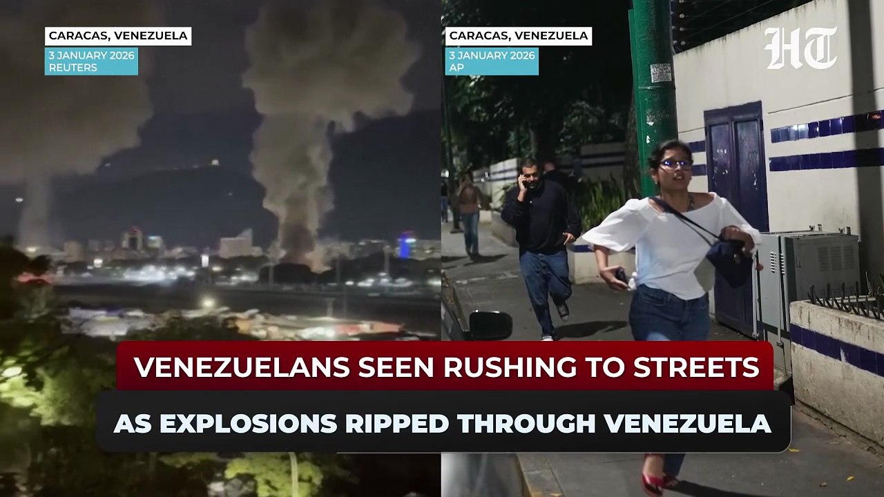 Venezuela Under Attack: Explosions Rock Caracas On Camera, Military Helicopters Seen Flying Low