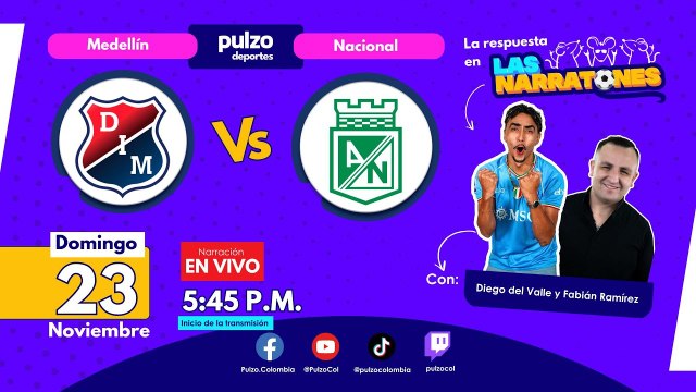 Medellín vs Nacional, clásico paisa en cuadrangulares de Liga | Pulzo