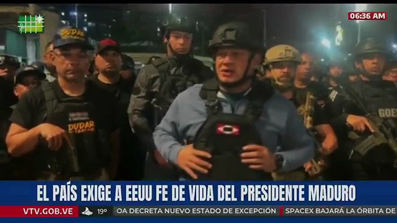 Declaraciones de Diosdado Cabello distribuidas tras el ataque de EEUU