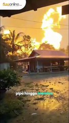 Pipa Gas PT TGI Bocor di Batu Ampar, Polres Inhil Lakukan Pengamanan Ketat