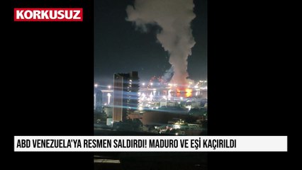 ABD Venezuela'ya resmen saldırdı! Maduro ve eşi kaçırıldı