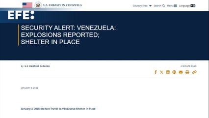 La embajada de EE.UU. en Venezuela insta a los ciudadanos estadounidenses a abandonar el país