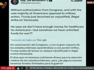 Senador republicano: Trump acaba de lanzar un ataque ilegal e injustificado contra Venezuela