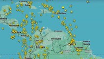 Flight radar shows no planes over Venezuela as explosions rock nation after US strikes
