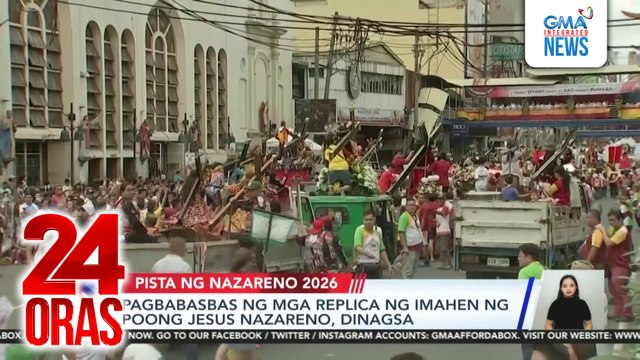 Pagbabasbas ng mga replica ng Imahen ng Poong Jesus Nazareno, dinagsa | 24 Oras Weekend