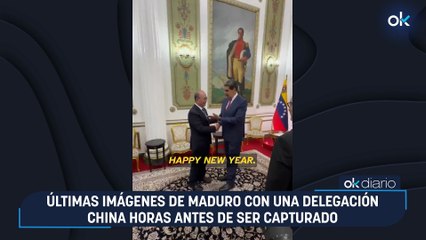 Últimas imágenes de Maduro con una delegación china horas antes de ser capturado