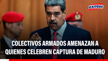 Ataque de EE.UU. en Venezuela: Colectivos armados amenazan a quienes celebren la captura de Maduro, asegura periodista venezolano