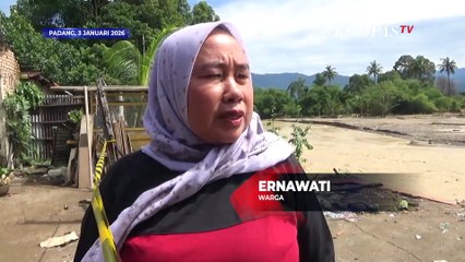 Detik- Detik Rumah Warga di Padang Ambruk & Hanyut Diterjang Aliran Sungai Batang Kuranji