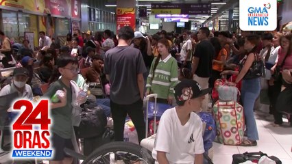 Mga pasaherong pauwi na matapos magbakasyon, dagsa na sa mga sakayan | 24 Oras Weekend