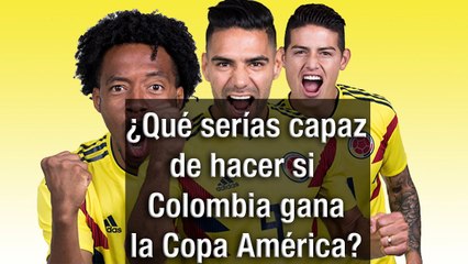Desnudarse, y otras cosas que harían famosos si Colombia gana la Copa América
