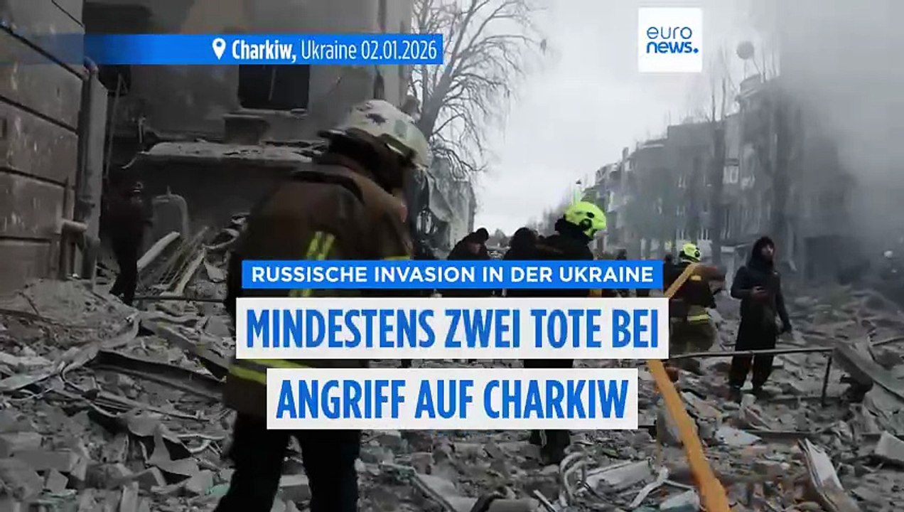 Russischer Angriff zerstört Wohnhaus in Charkiw - mindestens zwei Tote