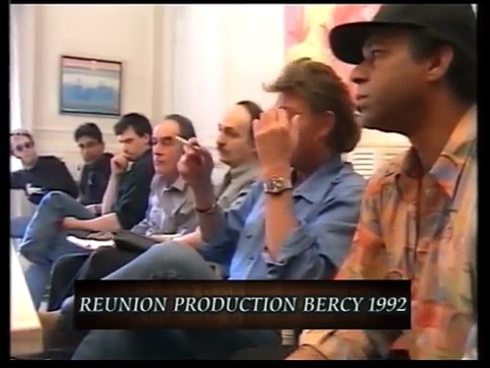 1992 – Johnny Hallyday : le 20 janvier, réunion de production pour Bercy 1992