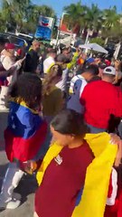 Venezuelanos comemoram captura de Nicolás Maduro na Flórida