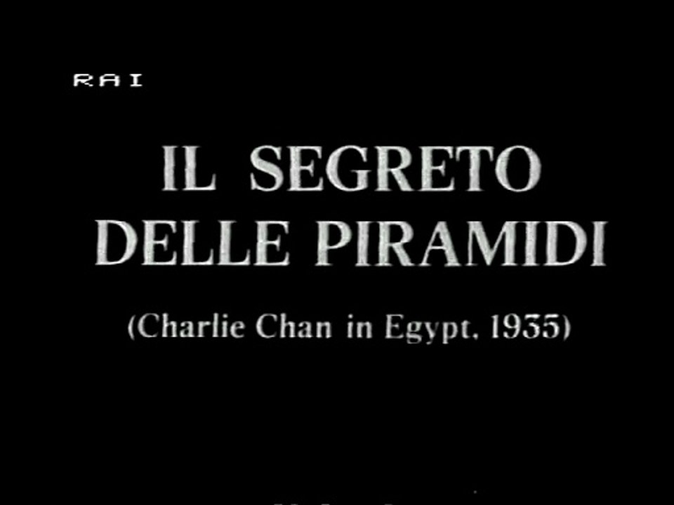 Il Segreto Delle Piramidi (Charlie Chan In Egypt) 1935 (Warner Oland -Rita Hayworth)