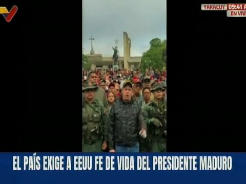 Yaracuy | Perfecta fusión cívico -militar-policial exigen fe de vida del presidente Nicolás Maduro