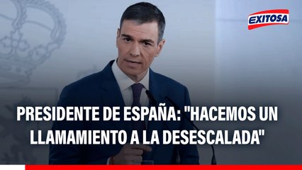 Presidente de España tras ataque de EE.UU. en Venezuela: "Hacemos un llamamiento a la desescalada"