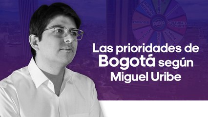Las prioridades de Miguel Uribe para Bogotá