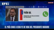 El canciller de Venezuela exige a Trump que devuelva de 