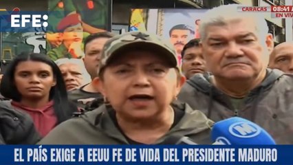 Chavistas piden en Caracas que "devuelvan" a Maduro tras captura por parte de EE.UU.