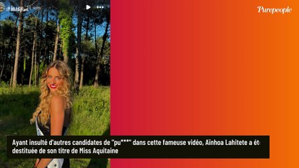 Après sa vidéo à Miss France 2026 et sa destitution, Aïnhoa Lahitete (ex-Miss Aquitaine) sort du silence : "Ce que je veux dire aujourd’hui..."