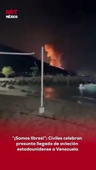 🇻🇪✈️ “¡Somos libres!”, así se escucha a un grupo de civiles venezolanos en videos difundidos en redes sociales, donde celebran la presunta llegada de la aviación estadounidense a Venezuela.