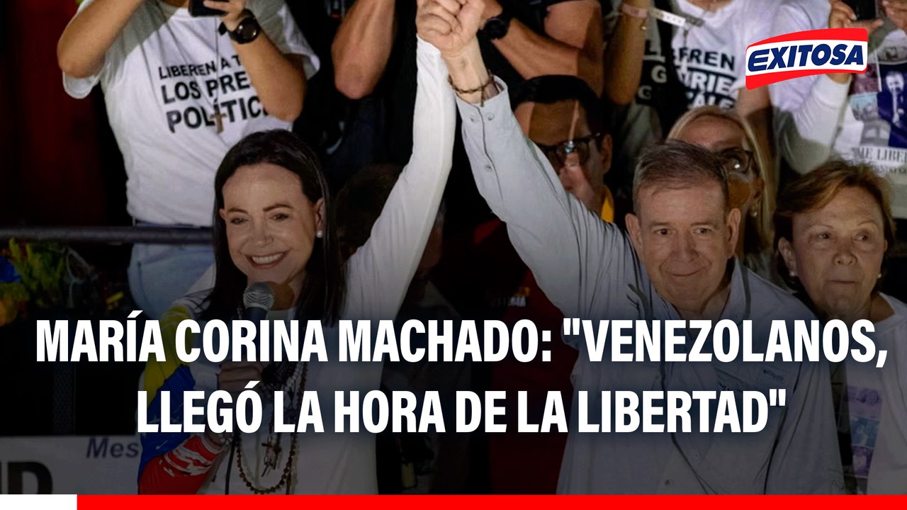 María Corina Machado tras captura de Nicolás Maduro: "Venezolanos, llegó la hora de la libertad"