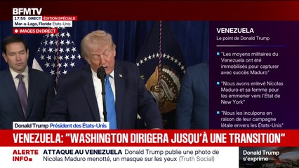 Capture de Nicolás Maduro: "Les actifs pétroliers des États-Unis vont maintenant être sûrs", déclare Donald Trump