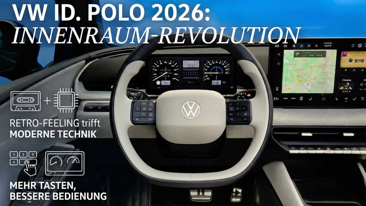 Volkswagen ID. Polo: Digitales Cockpit mit Retro-Anzeige