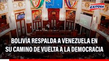 Bolivia manifiesta su respaldo a Venezuela en su camino hacia la recuperación de la democracia