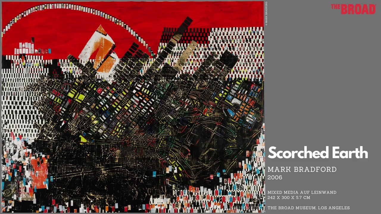 Mark bradford: "scorched earth" (2006)