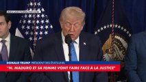 Donald Trump : «Nicolás Maduro et sa femme vont faire face à la justice»