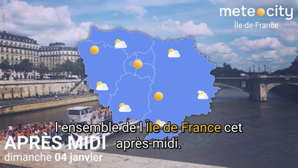 Bulletin météo Île-de-France du dimanche 04 janvier 2026