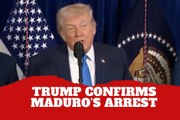 President Trump confirms Nicolas Maduro arrest and sends a message to the world