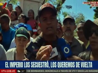 Apure | Habitantes salen con valentía y coraje a exigir el regreso del pdte. Nicolás Maduro