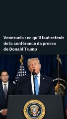 Venezuela : ce qu’il faut retenir de la conférence de presse de Donald Trump