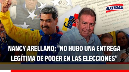 Nancy Arellano: "No hubo una entrega legítima de poder en las elecciones celebradas el año pasado en Venezuela"