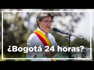 COVID-19 abre la posibilidad a que Bogotá funcione 24 horas, dice Claudia López