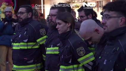 Firefighters pay tribute to victims of deadly Swiss ski resort fire
