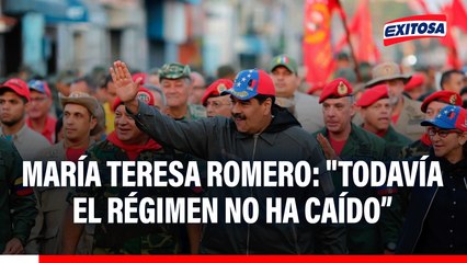 María Teresa Romero: "Todavía el régimen no ha caído, cayó el jefe de un cartel de narcotraficantes"